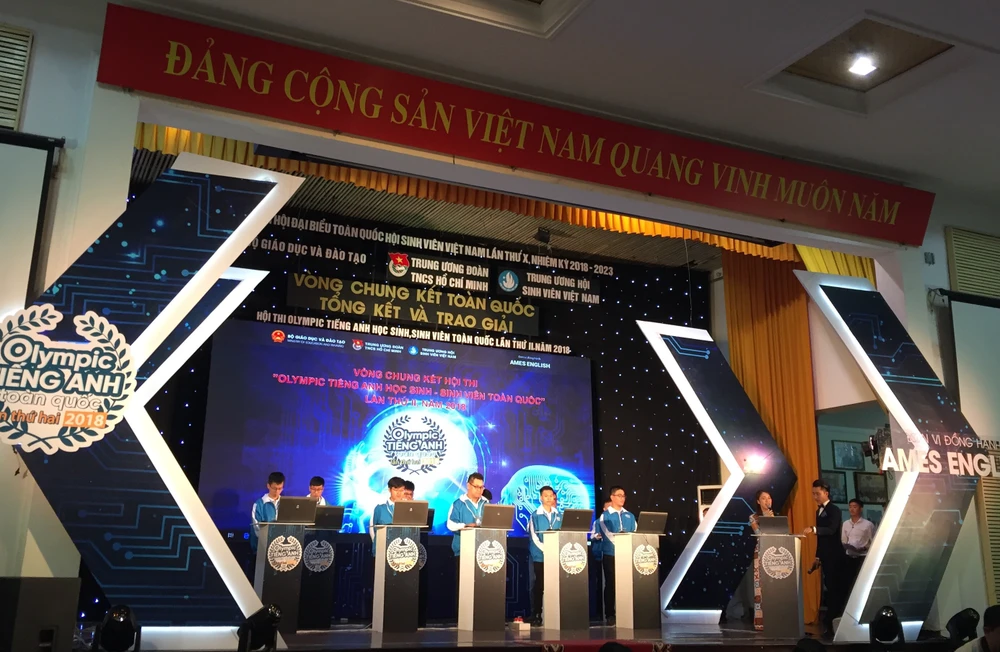 Chung kết hội thi Olympic tiếng Anh học sinh, sinh viên 2018