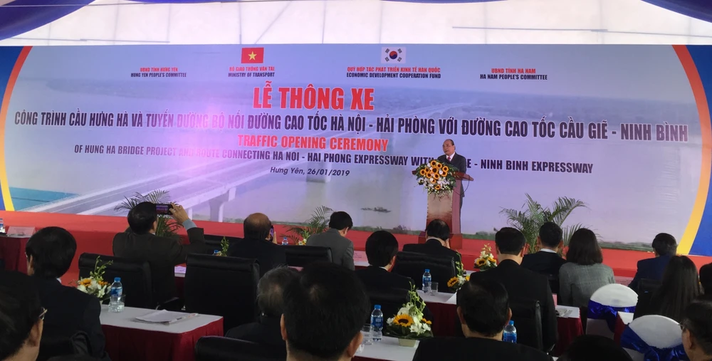 Thủ tướng phát biểu tại lễ thông xe