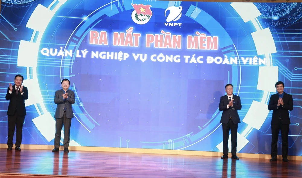 Lễ ra mắt phần mềm quản lý đoàn viên vào sáng 23-2