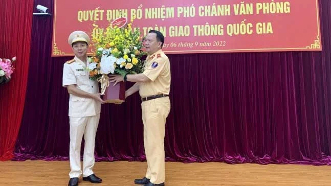 Thượng tá Phạm Việt Công, Phó Cục trưởng Cục CSGT được bổ nhiệm giữ chức Phó Chánh Văn phòng Ủy ban ATGT Quốc gia