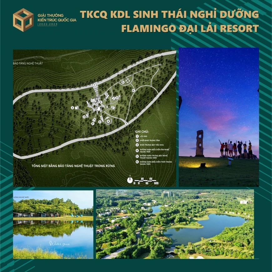 Tác phẩm đạt giải Vàng Thiết kế cảnh quan khu du lịch sinh thái nghỉ dưỡng Flamingo Đại Lải Resort