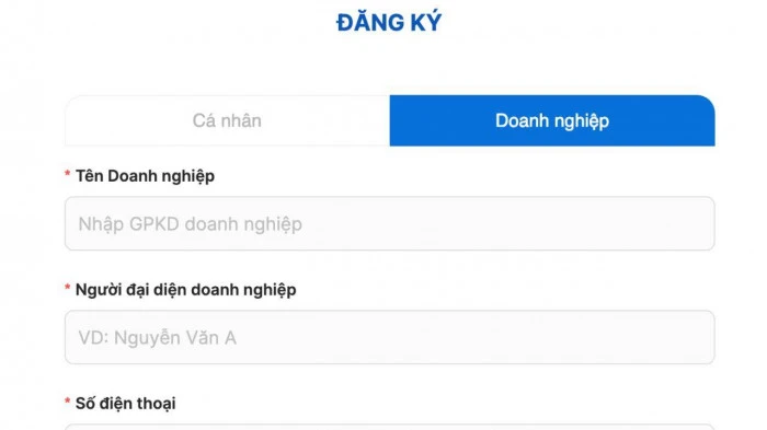 Ứng dụng đăng kiểm được bổ sung tính năng đăng ký tài khoản doanh nghiệp