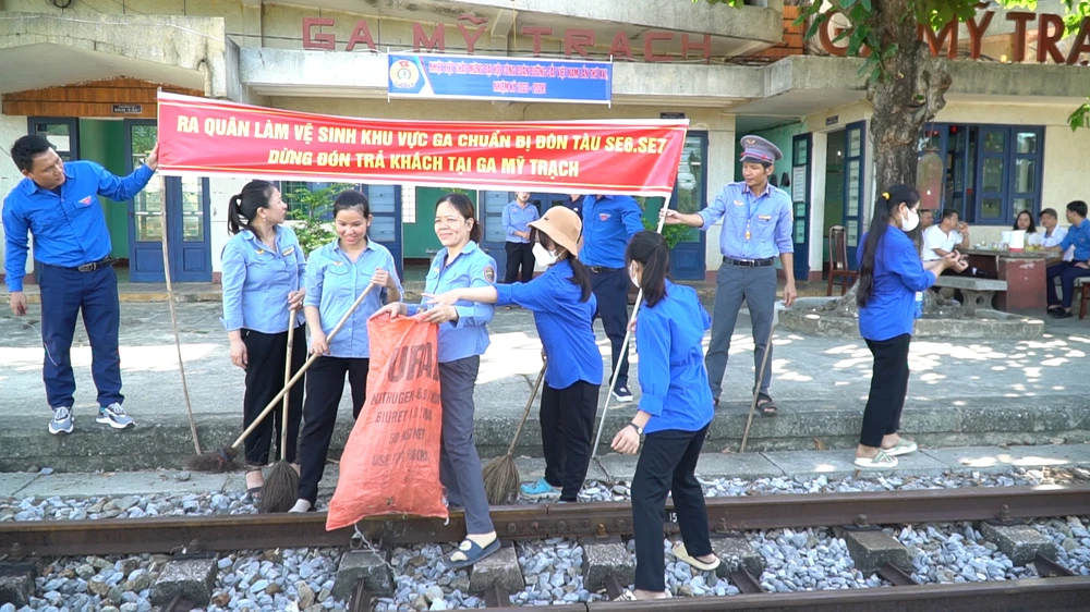 Ga Mỹ Trạch được sửa sang để tàu dừng, đón trả khách