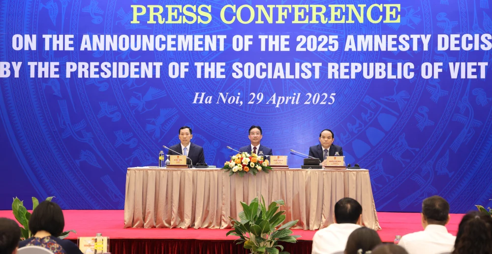 Họp báo công bố Quyết định về đặc xá năm 2025 của Chủ tịch nước, chiều 29-4 DAC XA.jpg
