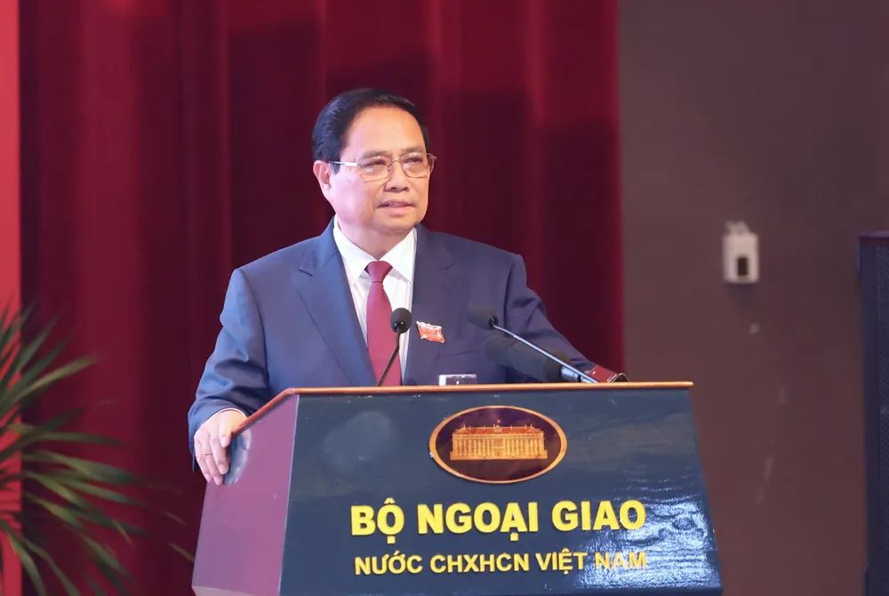 Thủ tướng Phạm Minh Chính phát biểu tại đại hội. Ảnh: VIẾT CHUNG 1000006370.jpg