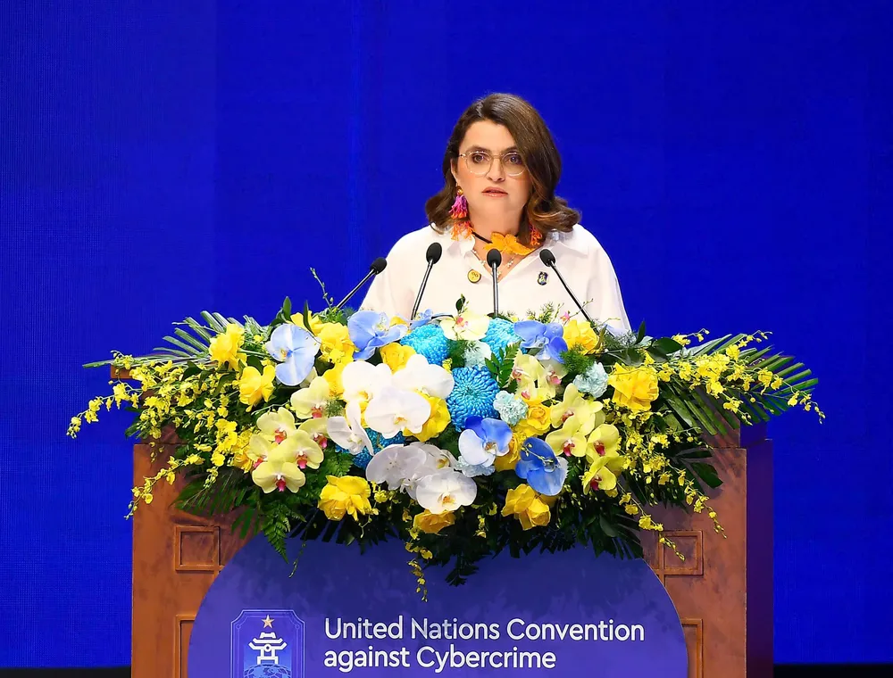 Phó Tổng thống Ecuador Maria Jose Pinto. Ảnh: QUANG PHÚC Phó Tổng thống Ecuador Maria Jose Pinto. Ảnh: QUANG PHÚC