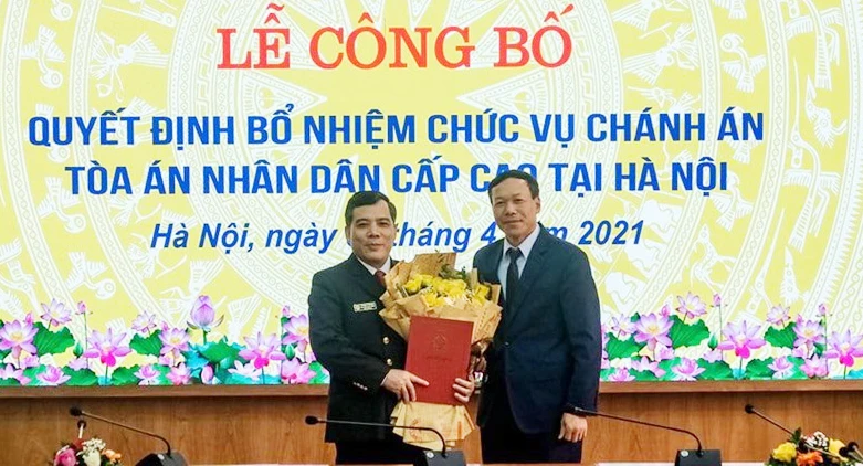 Ông Nguyễn Xuân Tĩnh được bổ nhiệm làm Chánh án Tòa án nhân dân Cấp cao tại Hà Nội