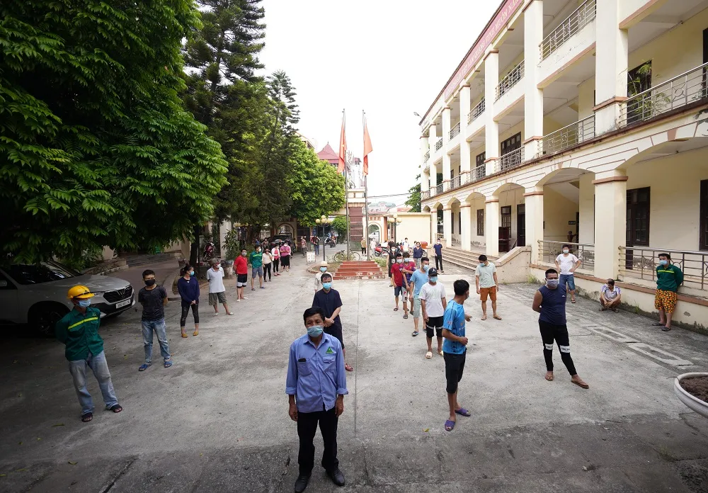 500 công nhân, tiểu thương phải xét nghiệm sàng lọc Covid-19 ảnh 2 500 công nhân, tiểu thương phải xét nghiệm sàng lọc Covid-19 ảnh 2