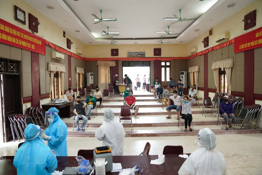 500 công nhân, tiểu thương phải xét nghiệm sàng lọc Covid-19 ảnh 9 500 công nhân, tiểu thương phải xét nghiệm sàng lọc Covid-19 ảnh 9