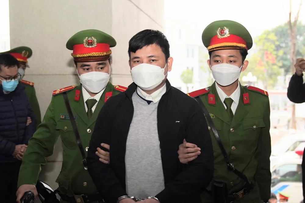 Các bị cáo được dẫn giải tới phòng xử Tòa án nhân dân TP Hà Nội. Ảnh: ĐỖ TRUNG Các bị cáo được dẫn giải tới phòng xử Tòa án nhân dân TP Hà Nội. Ảnh: ĐỖ TRUNG