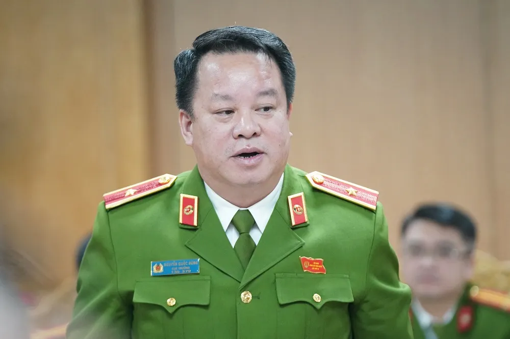 Thiếu tướng Nguyễn Quốc Hùng, Cục trưởng C06. Ảnh: ĐỖ TRUNG