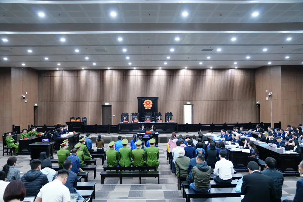 Quang cảnh phiên xét xử. Ảnh: ĐỖ TRUNG Quang cảnh phiên xét xử. Ảnh: ĐỖ TRUNG