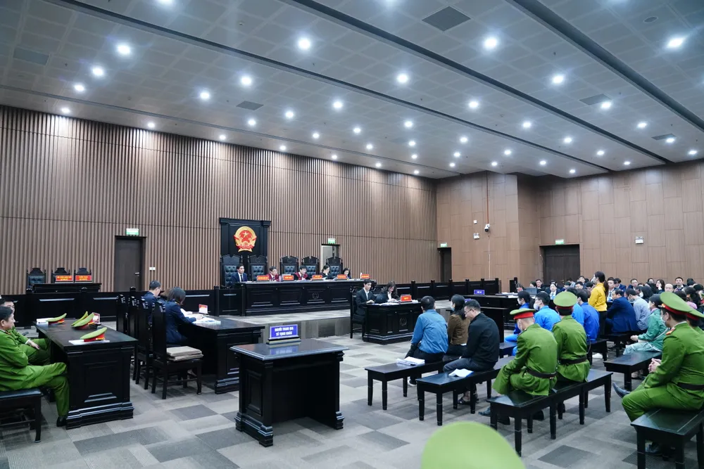 Quang cảnh phiên tòa. Ảnh: ĐỖ TRUNG Quang cảnh phiên tòa. Ảnh: ĐỖ TRUNG