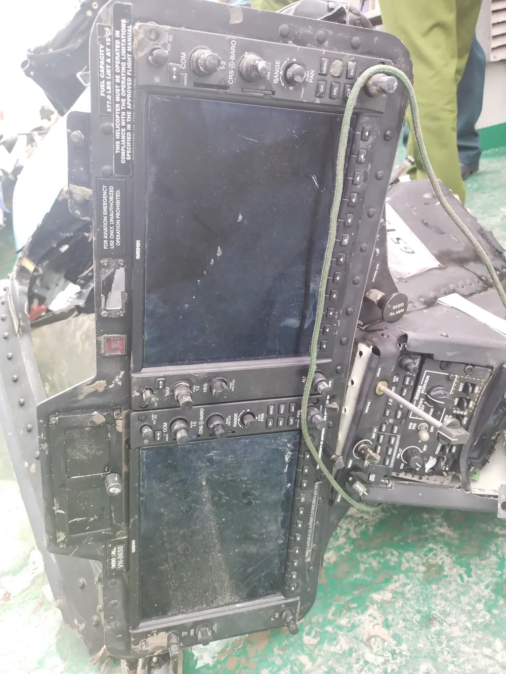 Bảng điều khiển chiếc trực thăng