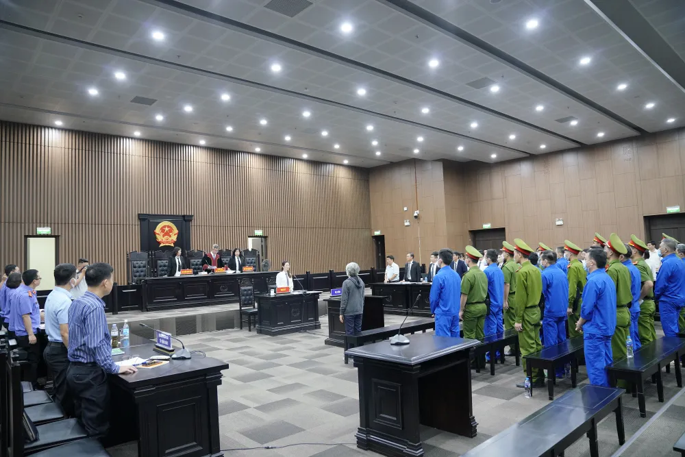 Quang cảnh phiên tòa. Ảnh: ĐỖ TRUNG Quang cảnh phiên tòa. Ảnh: ĐỖ TRUNG