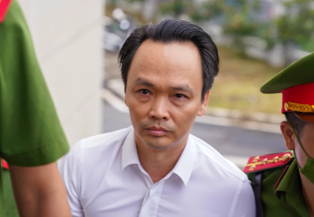 Bị cáo Trịnh Văn Quyết tại phiên tòa sơ thẩm. Ảnh: ĐỖ TRUNG 1000002567.png