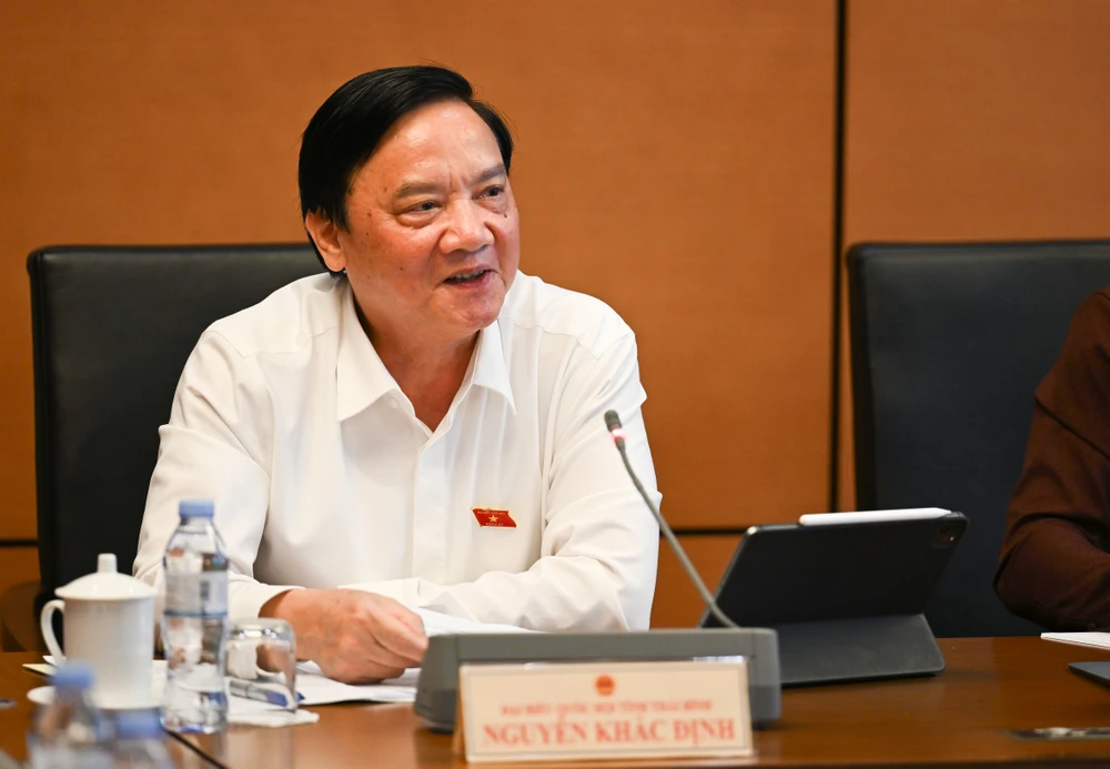 Phó Chủ tịch Quốc hội Nguyễn Khắc Định. Ảnh: ĐỖ TRUNG Nguyễn Khắc Định.JPG