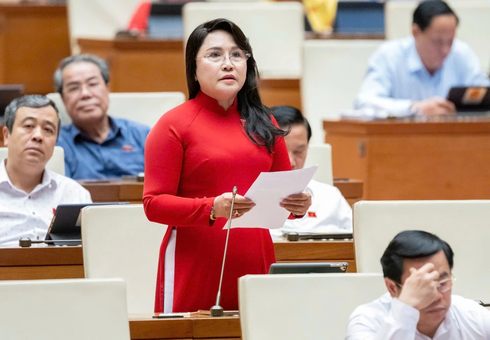 Đại biểu Nguyễn Thị Kim Bé. Ảnh: QUANG PHÚC Kim Be.jpg
