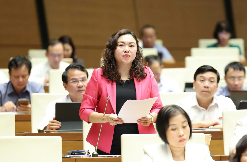 ĐB Đặng Bích Ngọc (Hòa Bình). Ảnh: QUANG PHÚC DangBichNgoc.jpg