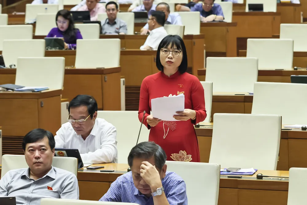 ĐB Nguyễn Thị Việt Nga (Hải Dương). Ảnh: VIẾT CHUNG VietNga.jpg