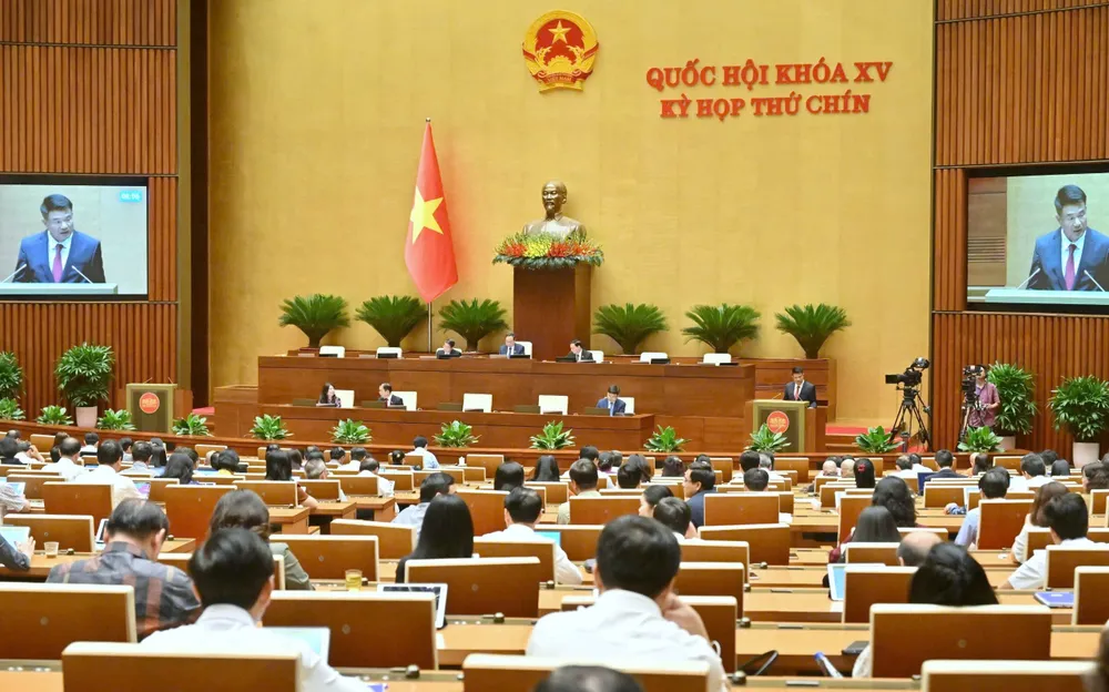 Quang cảnh phiên họp chiều 19-5. Ảnh: QUANG PHÚC Chieu 19-5.jpg