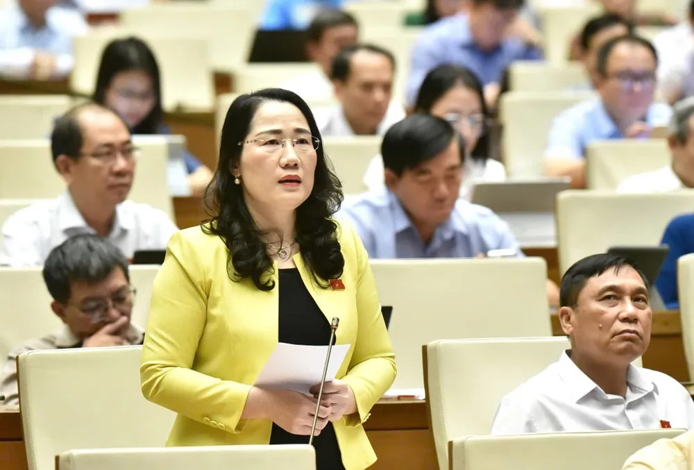 ĐB Nguyễn Thị Thủy (Bắc Kạn). Ảnh: QUANG PHÚC Thuy.jpg