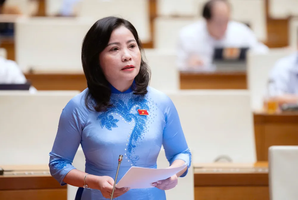 ĐB Nguyễn Thu Nguyệt (Đắk Lắk). Ảnh: QUANG PHÚC z6642759600982_4c10a2af301942286f975a9dd685a17d.jpg