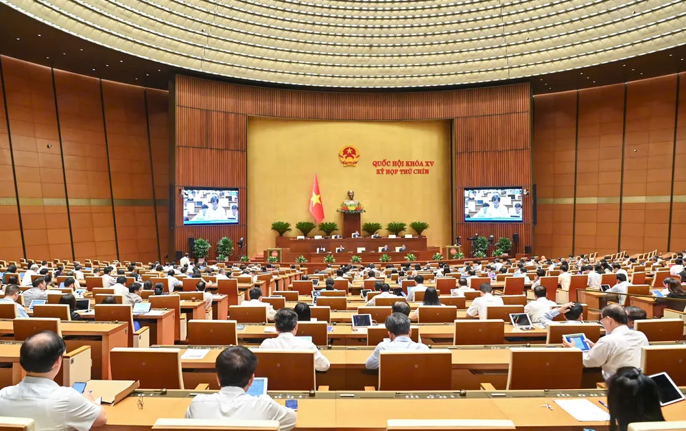 Quang cảnh phiên họp chiều ngày 11-6. Ảnh: QUANG PHÚC QH chiều 11-6.jpg