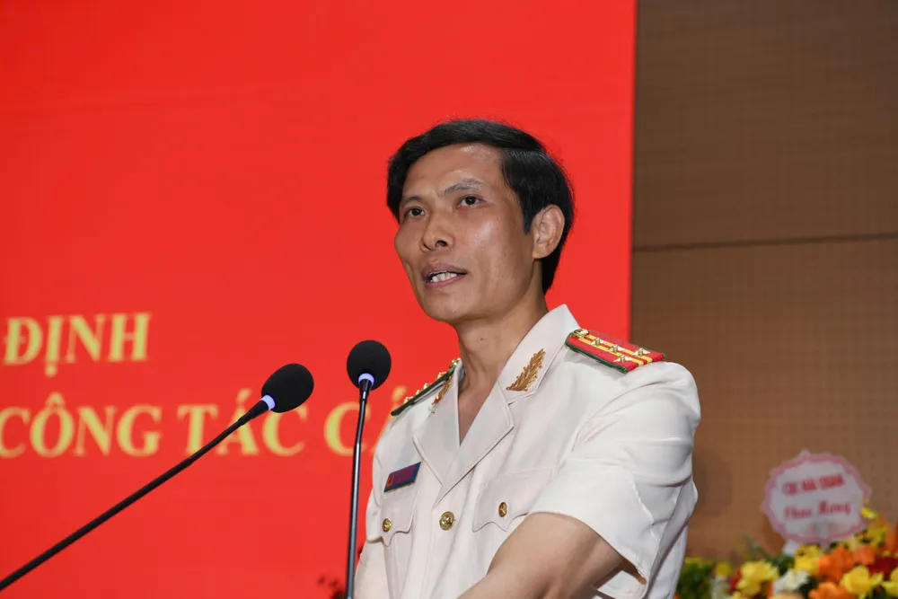 Đại tá Ngô Thanh Bình tại lễ bổ nhiệm ĐT Binh.jpg