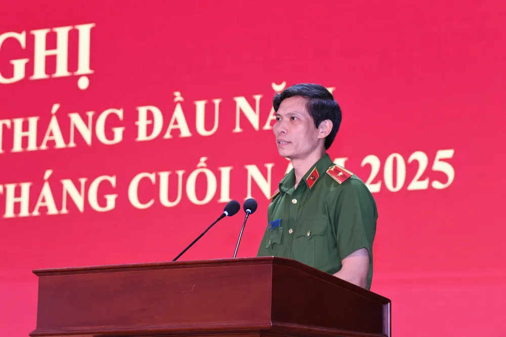 Thiếu tướng Ngô Thanh Bình, Cục trưởng Cục Cảnh sát điều tra tội phạm về ma túy phát biểu tại hội nghị 2830.jpg