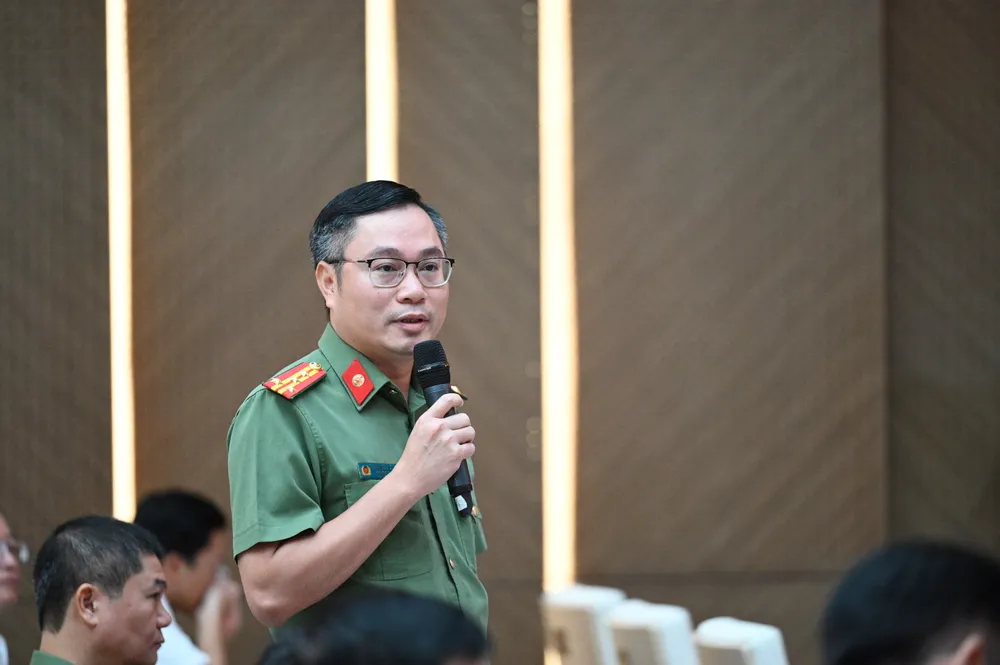 Đại tá Lê Hoàng Dương, Cục phó Cục Đối ngoại (Bộ Công an). Ảnh: ĐỖ TRUNG DSC_6045.JPG