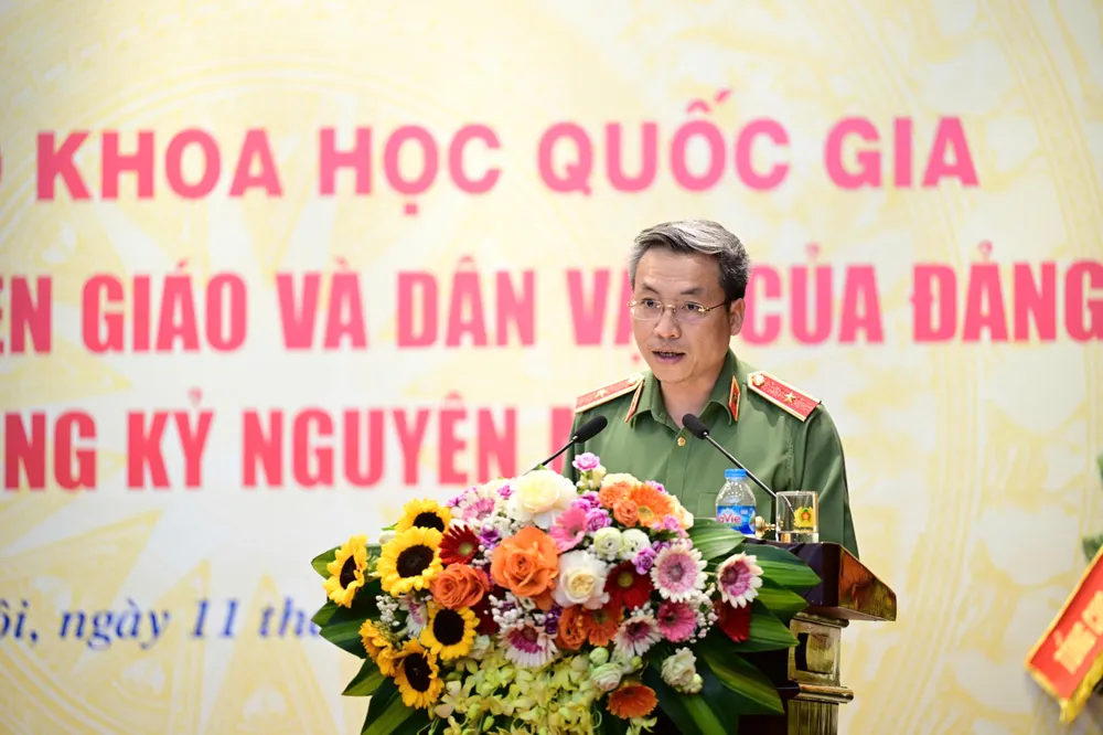 Thiếu tướng, TS Nguyễn Quốc Toản (Chánh văn phòng, Người phát ngôn Bộ Công an). Ảnh: ĐỖ TRUNG z7000641796826_2287e5d4e1fb50bf953bb168f8732e90.jpg