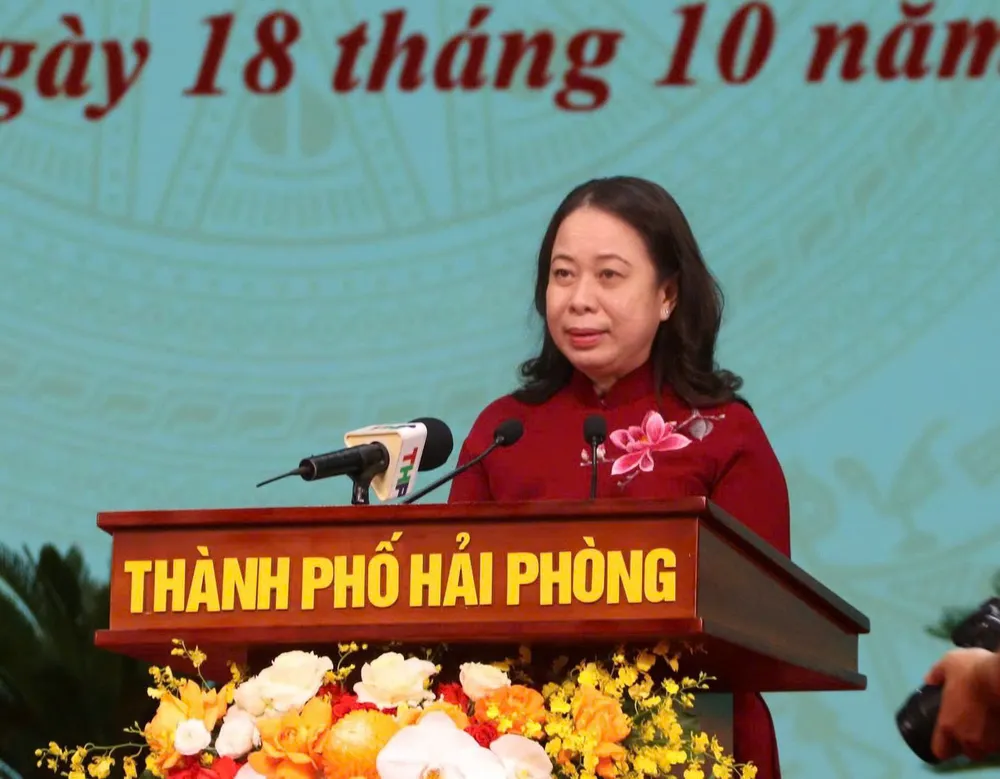 Phó Chủ tịch nước Võ Thị Ánh Xuân phát biểu tại đại hội PCTN.jpg