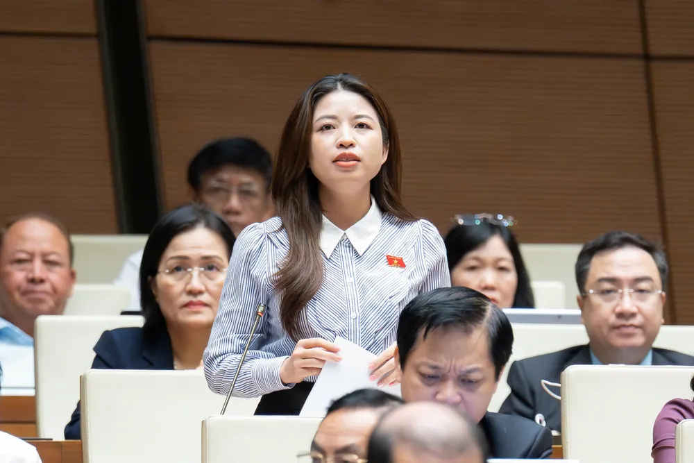 ĐB Nguyễn Thị Hà (Bắc Ninh). Ảnh: VIẾT CHUNG Nguyen Thi Ha.jpg