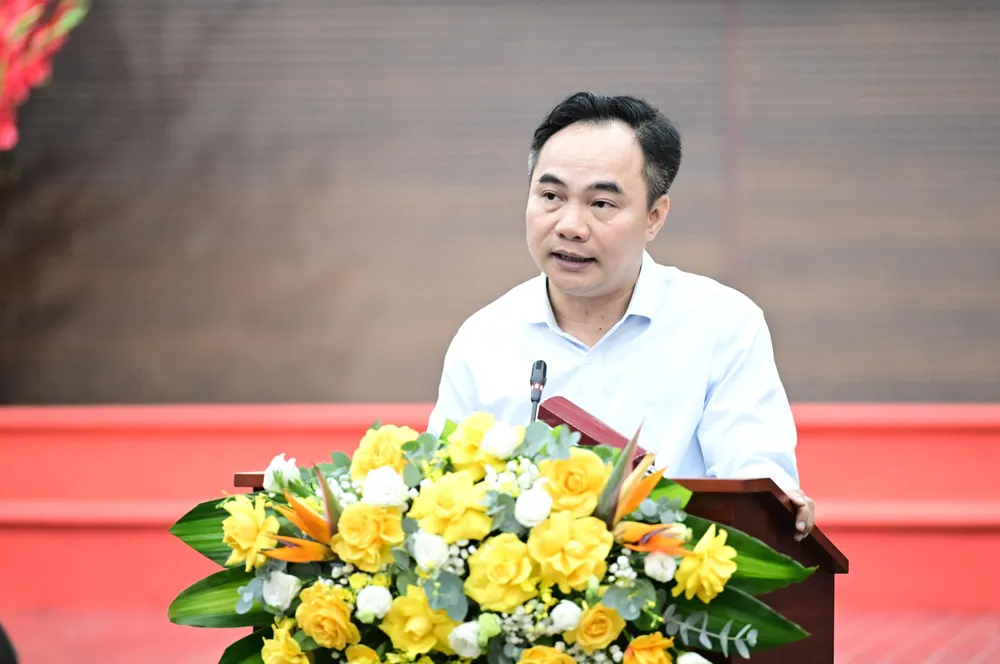 Đại tá Nguyễn Huy Khích, Phó Cục trưởng Cục An ninh chính trị nội bộ (Bộ Công an). Ảnh: ĐỖ TRUNG DSC_3813.JPG