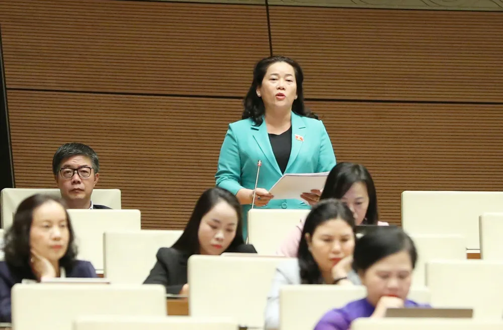 Afgevaardigde Le Thi Thanh Lam (Can Tho). Foto: QUANG PHUC Lam - Cần Thơ.jpg