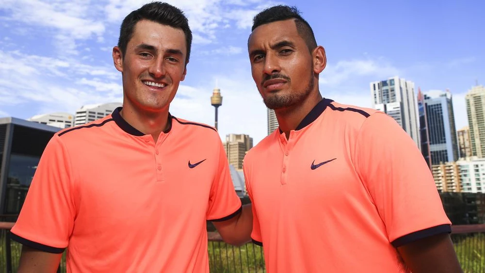 Nick Kyrgios (phải) và Tomic từng rất thân, nhưng giờ đây...