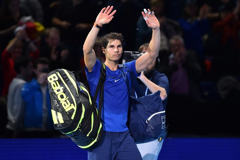 Thua Goffin, Nadal vẫy tay chào khán giả