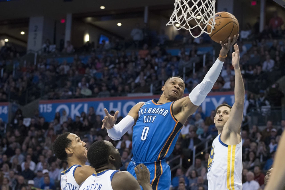 Westbrook đã chơi rất hay trong trận thắng Warriors