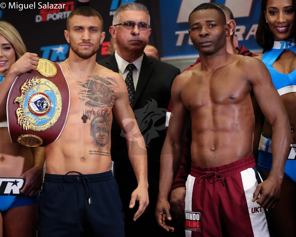 Vasyl Lomachenko va Guillermo Rigondeaux trước trận đấu lịch sử