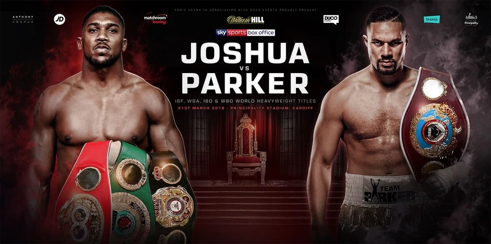 Anthony Joshua sẽ đấu với Joseph Parker vào ngày 31-3