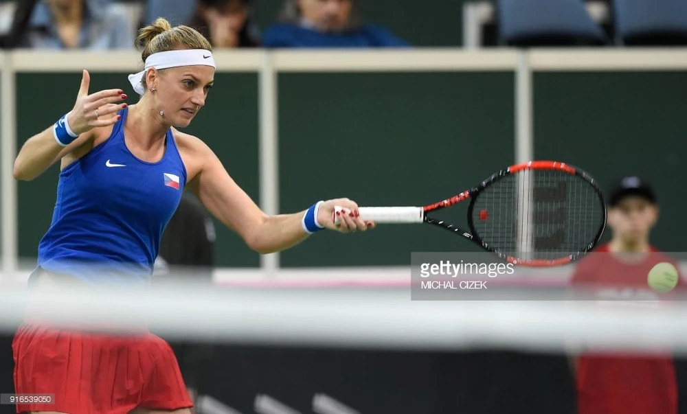 Petra Kvitova lại sắm vai người hùng cho tuyển CH Séc