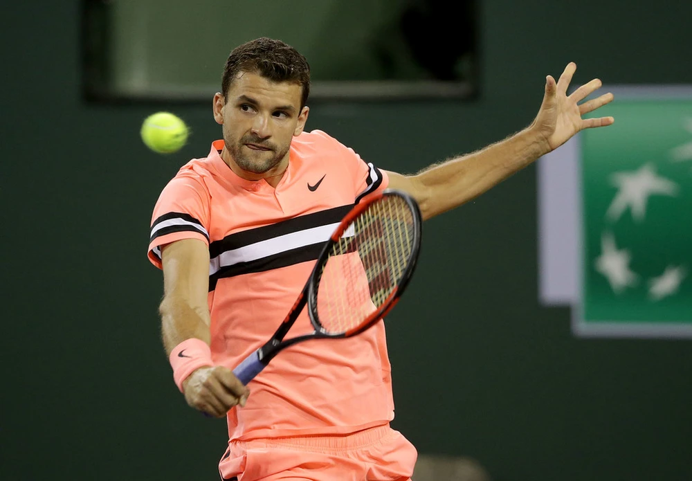 Dimitrov tiếp tục kém duyên ở Indian Wells