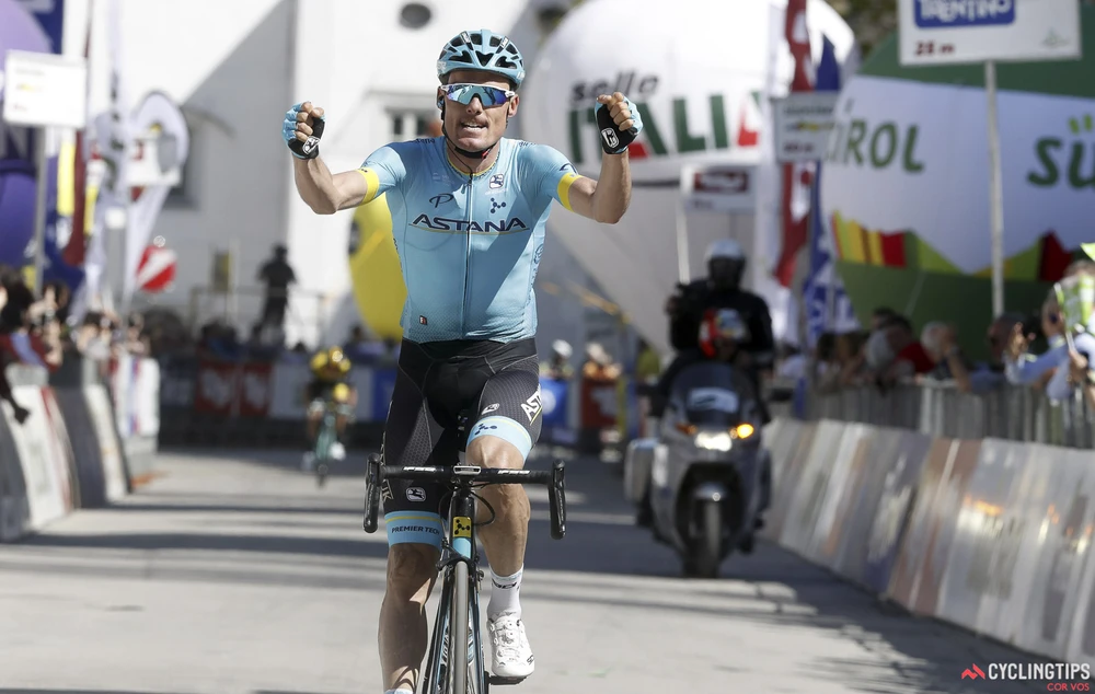 Luis Leon Sanchez là tay đua Astana thứ 3 thắng 1 chặng đua ở Tour of the Alpes