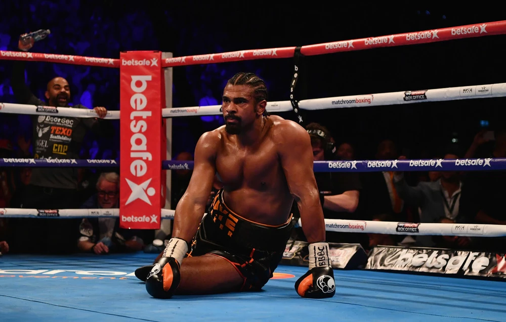 David Haye trong trận thua Tony Bellew hồi năm ngoái