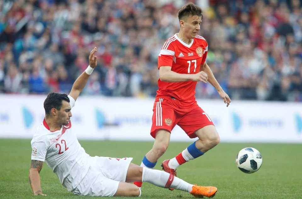 Aleksandr Golovin là ngôi sao của tuyển Nga