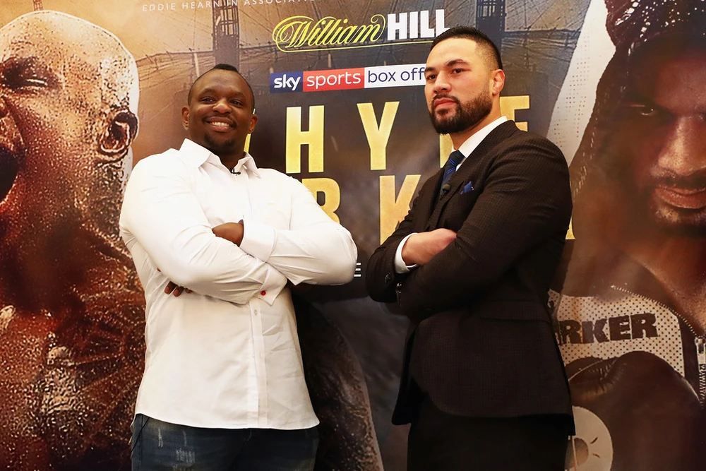 Joseph Parker (phải) và Dillian Whyte