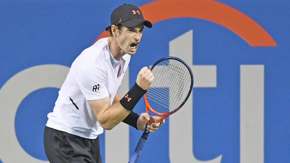 Andy Murray phấn khích sau chiến thắng