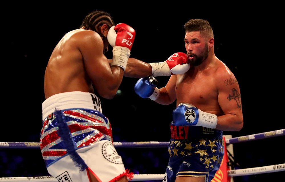 Tony Bellew trong trận thắng David Haye