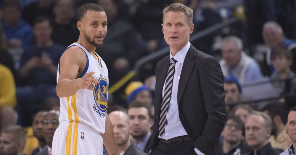 Steve Kerr và Stephen Curry